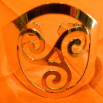 Keltischer Armreif Dreifach Spirale (KVB01)